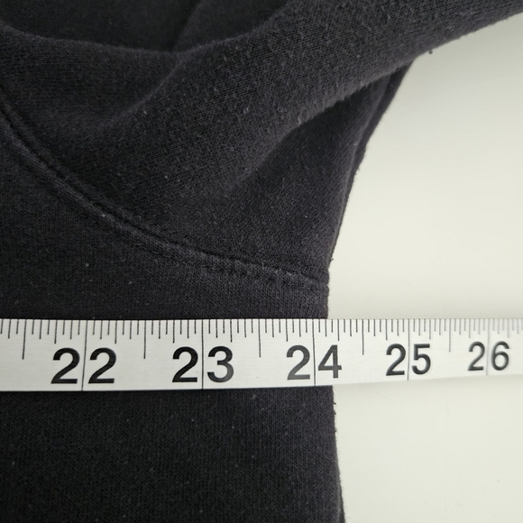 The North Face Hoodie Mens Large Black Pullover Pockets Logo Sweatshirt - Picture 6 of 9